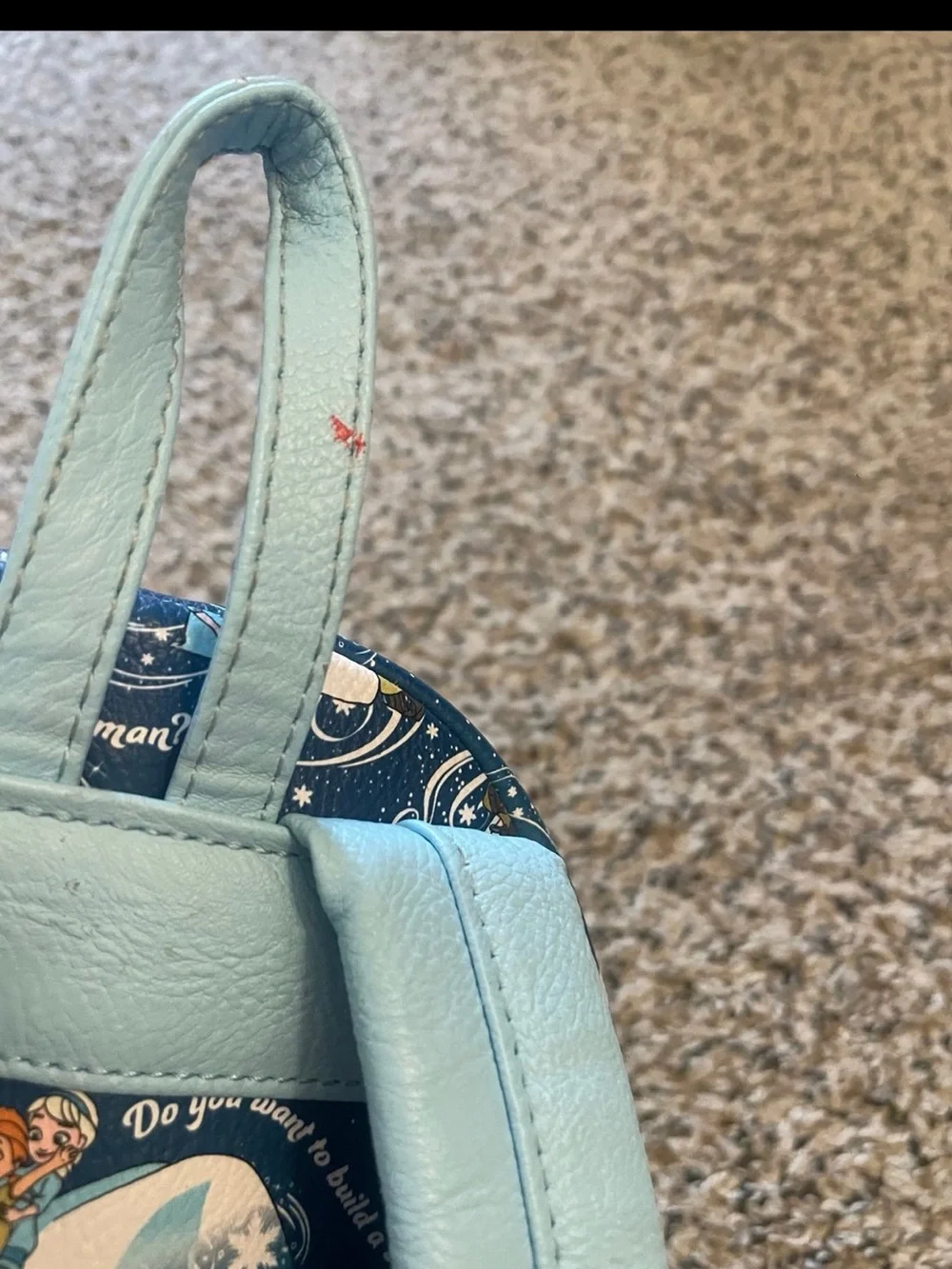 Disney Frozen Wanna build a snowman backpack rare HTF Elsa Anna loungefly